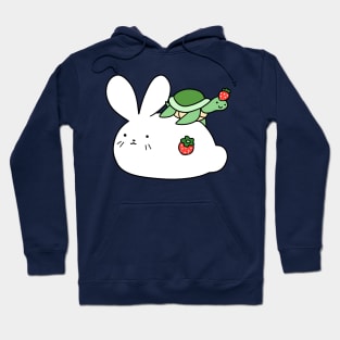 Strawberry Bunny and Tiny Turtle Hoodie